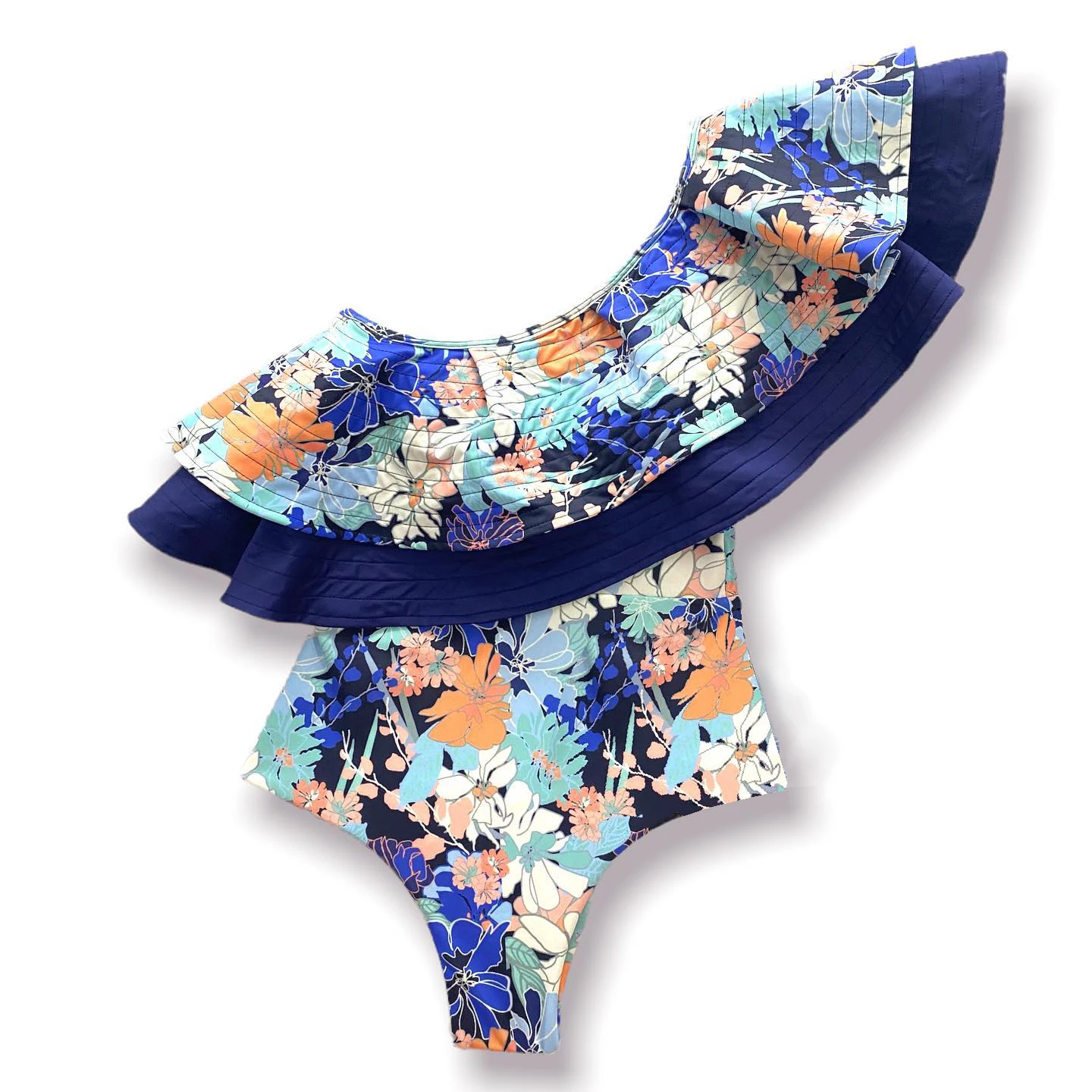 

One Piece Swimsuit 2022 Push Up Swimwear Women Swimsuit Backless Bathing Suit Ruffles Beach Wear Bodysuit For Women Monokini