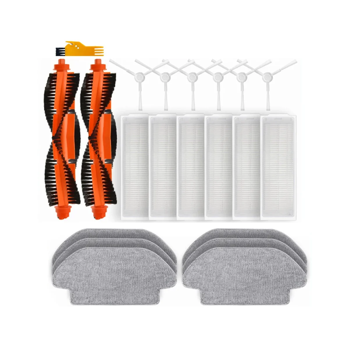 

21PCS for Xiaomi Robot Vacuum S10/ S12 B106GL Vacuum Replacement Spare Parts Main Side Brush Hepa Filter Mop Cloth