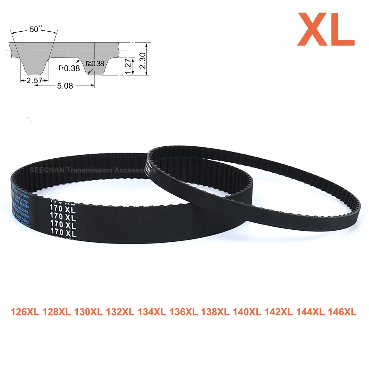 

Резиновый Ремень ГРМ XL, ширина 10/12, 7 мм, закрытый синхронный ремень 126XL 128XL 130XL 132XL 134XL 136XL 138XL 140XL 142XL 144XL 146XL