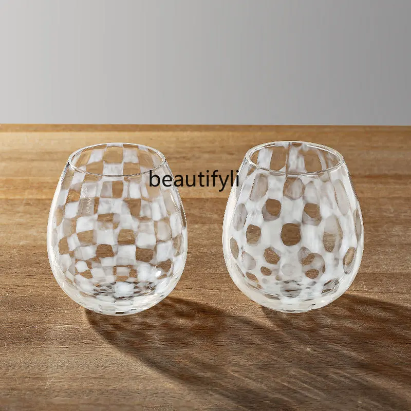 

zqRomantic Wine Glass Red Wine Glass Handmade Whiskey Glass Crystal Glass Gift Box