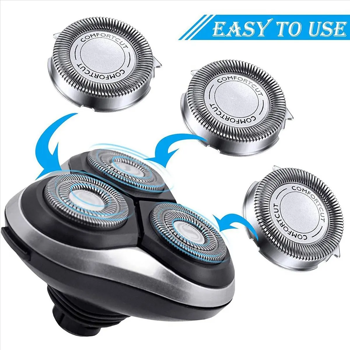 Фото *ESTR 12 шт. SH30/50/52 сменные головки для бритвы для электробритвы Philips серии 1000, 2000, 3000, 5000 лезвий №4