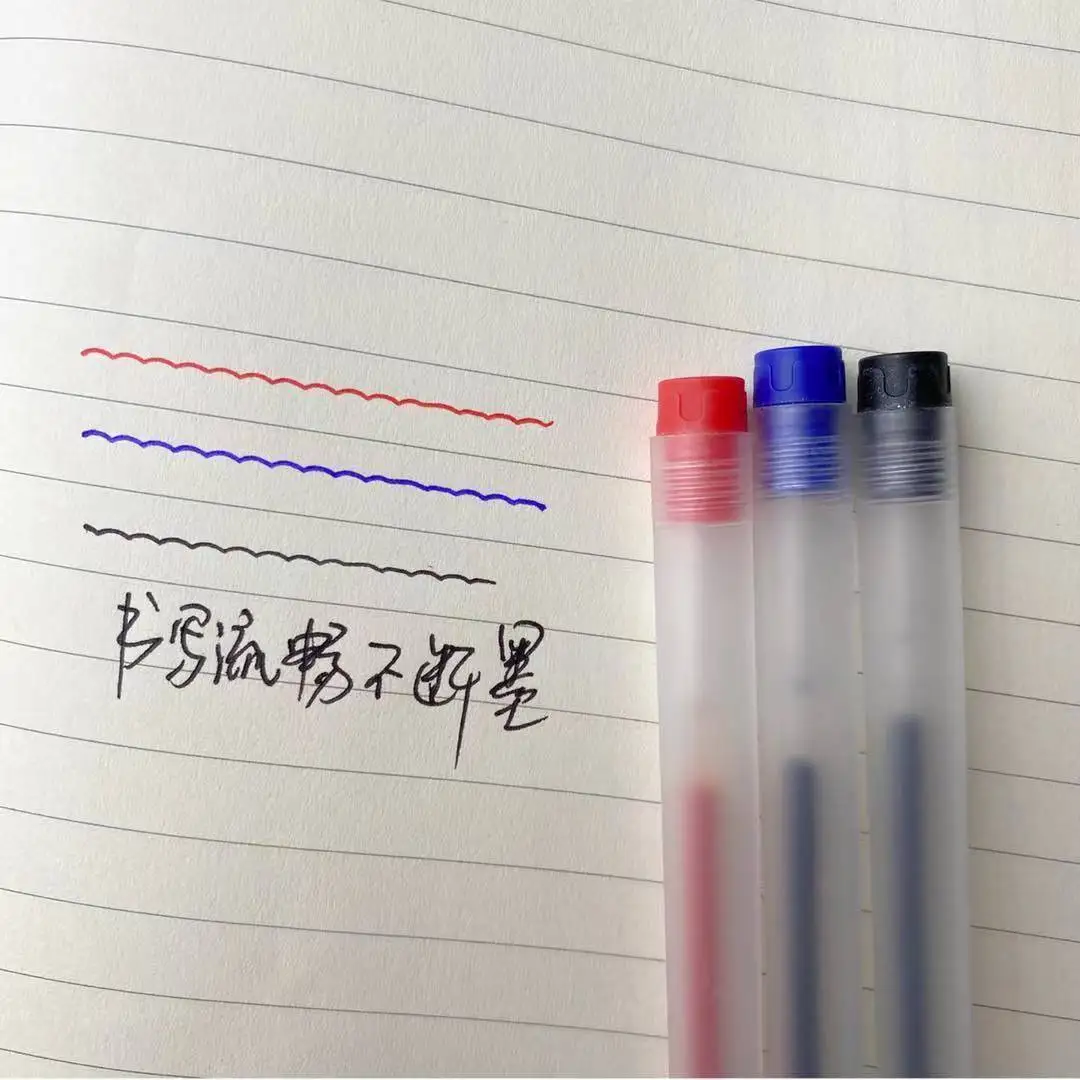 

25 Pcs Gel Pen Quick-drying Black Blue Red Ink Liquid Gel Pen 0.5mm Roller Pen Office Stationery Student School Exam Special Pen