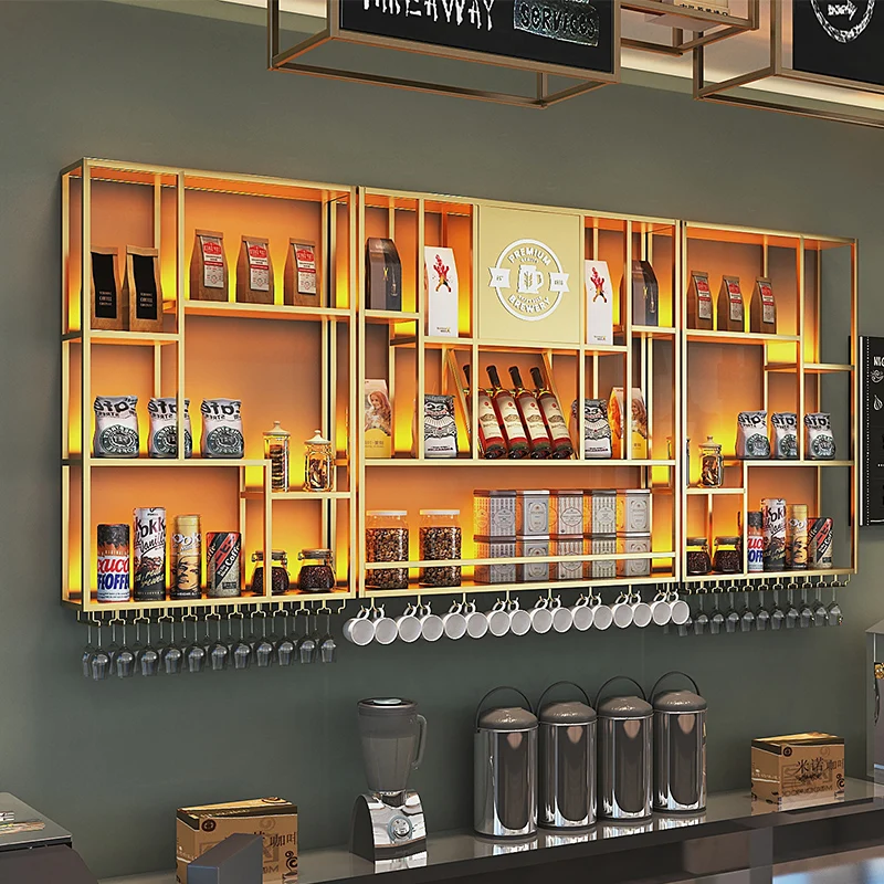Железный художественный креативный стеллаж для ресторана красного вина барной