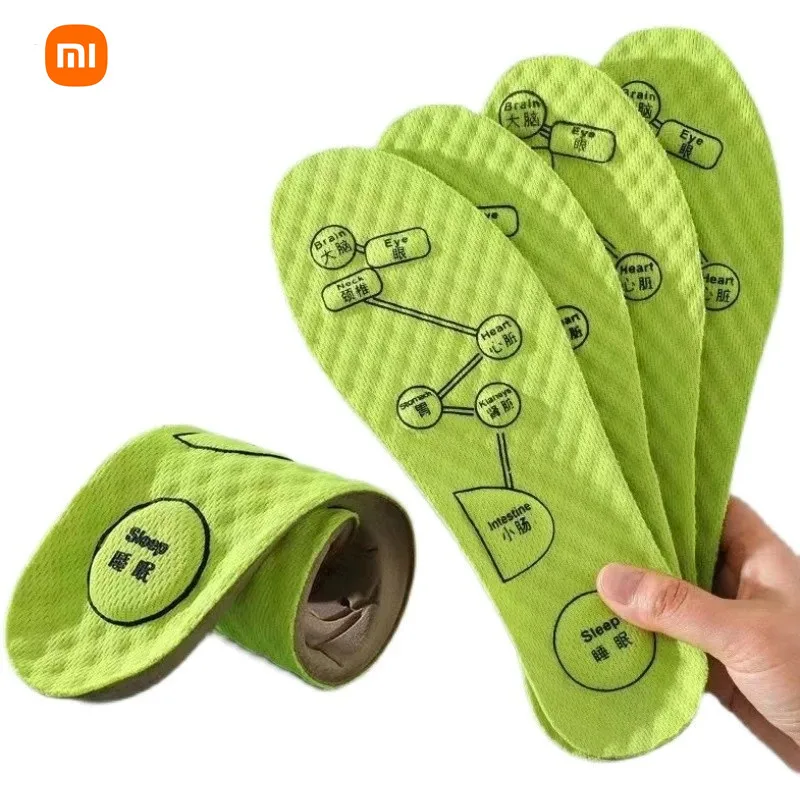 

Xiaomi Foot Acupressure Insole Men Women Soft Breathable Sports Cushion Inserts Sweat-absorbing Deodorant Insole Shoe Pads