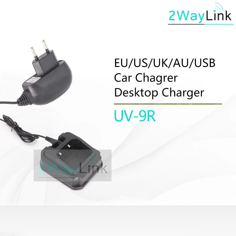 

UV-9R Walkie Talkie Battery Charger CHR-9700 for BAOFENG UV-XR GT-3WP UV-5S BF-A58 UV-5R Waki Taki WP R760 UV-82WP CB Ham Radio