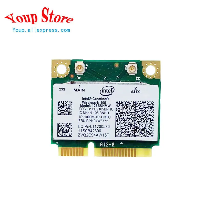 Карта Wi-Fi Intel Wireless-N 105BNHMW для Lenovo ThinkCentre E73 E93 M62Z M72E M73 M82 M83 M92 M93 EDGE-72Z Series ,FRU 04W3772