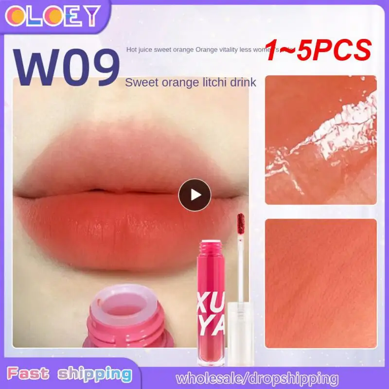 

1~5PCS YOU Liquid Lipstick Velvet Matte Lips Long Lasting Non Sticky Lip Gloss 6 Colors Lip Tint Makeup