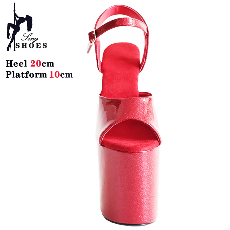 Красные женские сандалии на платформе новинка 2024 года женская обувь из