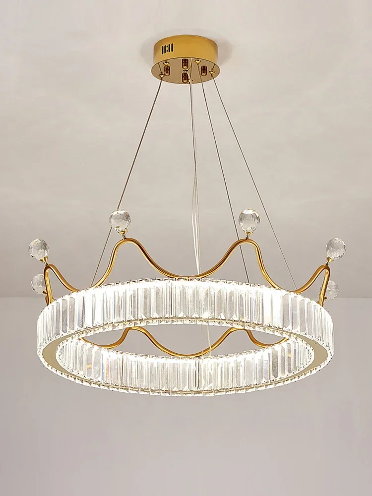 Светодиодная хрустальная люстра в скандинавском стиле креативный роскошный