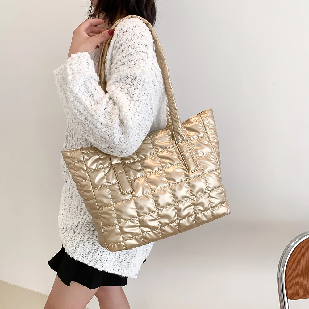 

Модные женские сумки на плечо, вместительные хлопковые тоуты с верхней ручкой, повседневные Простые Женские сумки на молнии