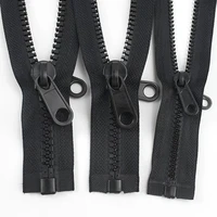 meetee 60 300cm 5 8 10 resin zippers plastic double sided zipper puller head for outer tent double pull tab zips sew material