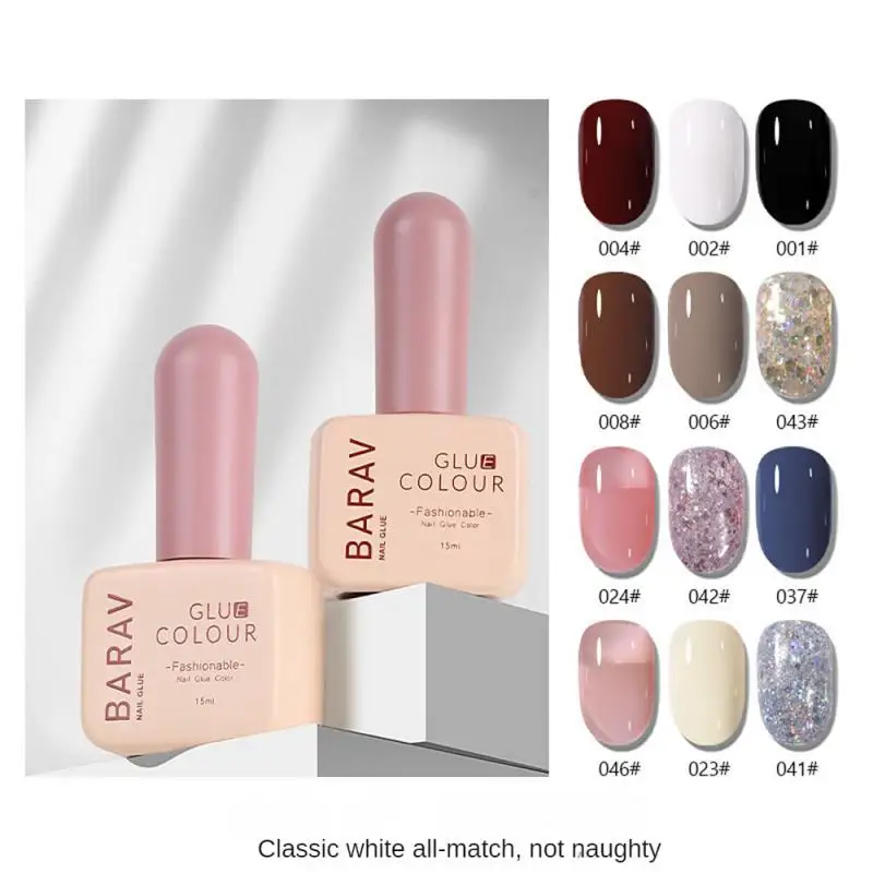 

Легко расширять клей для ногтей, безопасные ингредиенты, не раздражающие запахи, флэш для ногтей, легко наносить фототерапию, клей для дизай...