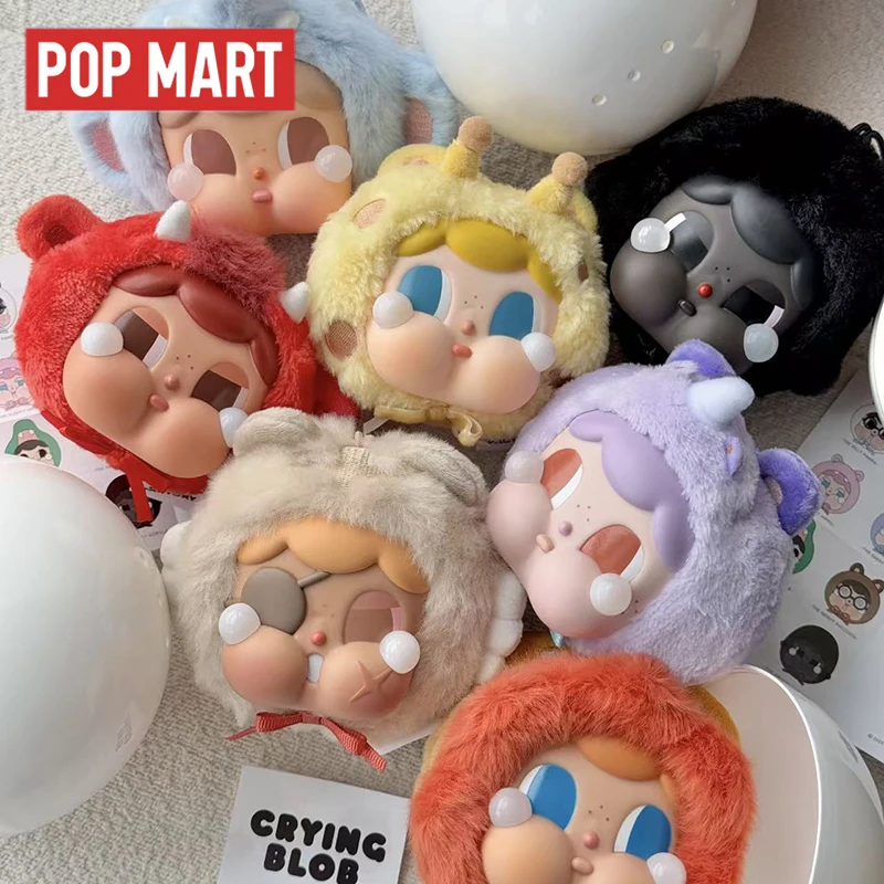 Фото POP MART Crybaby Crying Blob: Серия «День грустного зоопарка» — Загадочные коробки-сюрпризы с фигурками животных, кавайные украшения, декор для дома и рабочего стола №1