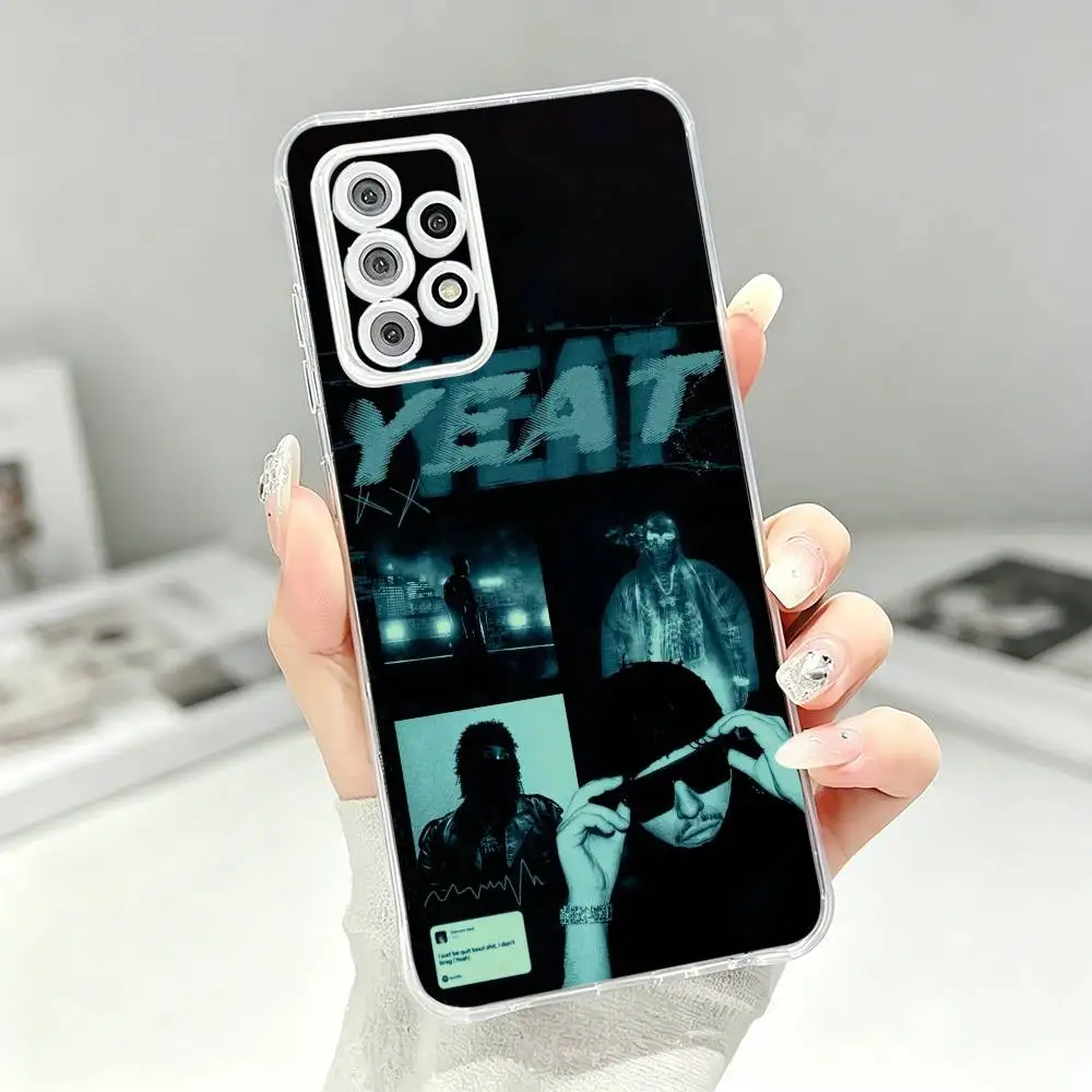 Фото Модный прозрачный силиконовый мягкий чехол для телефона Singer Trendy Yeat Lifestyle для Samsung S30 S25 S24 S23 S22 S21 Ultra Plus №5
