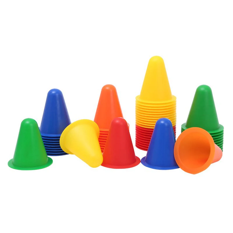 

10 Pcs Skate Marker Cones Roller Football Marking Cup Marker Cones Slalom Roller skate pile cup Soccer Training Equipment