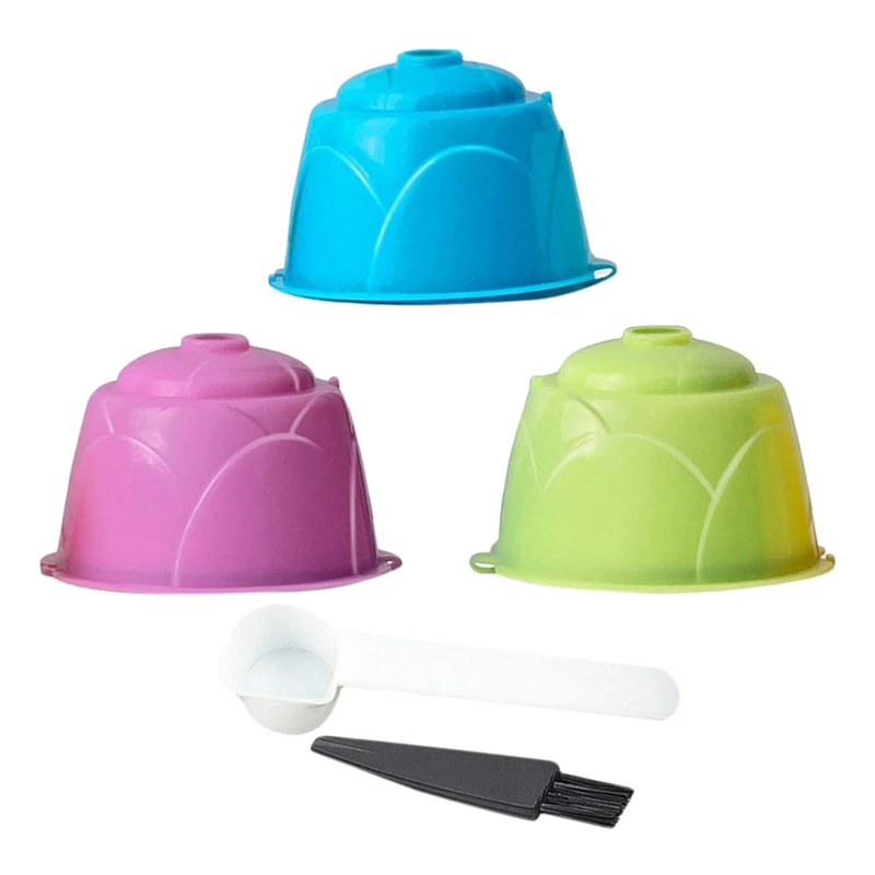 

Coffee Capsules Refillable Coffee Capsules Pods Reusable Universal Coffee Filter With Spoon Brush For Dolce Gusto