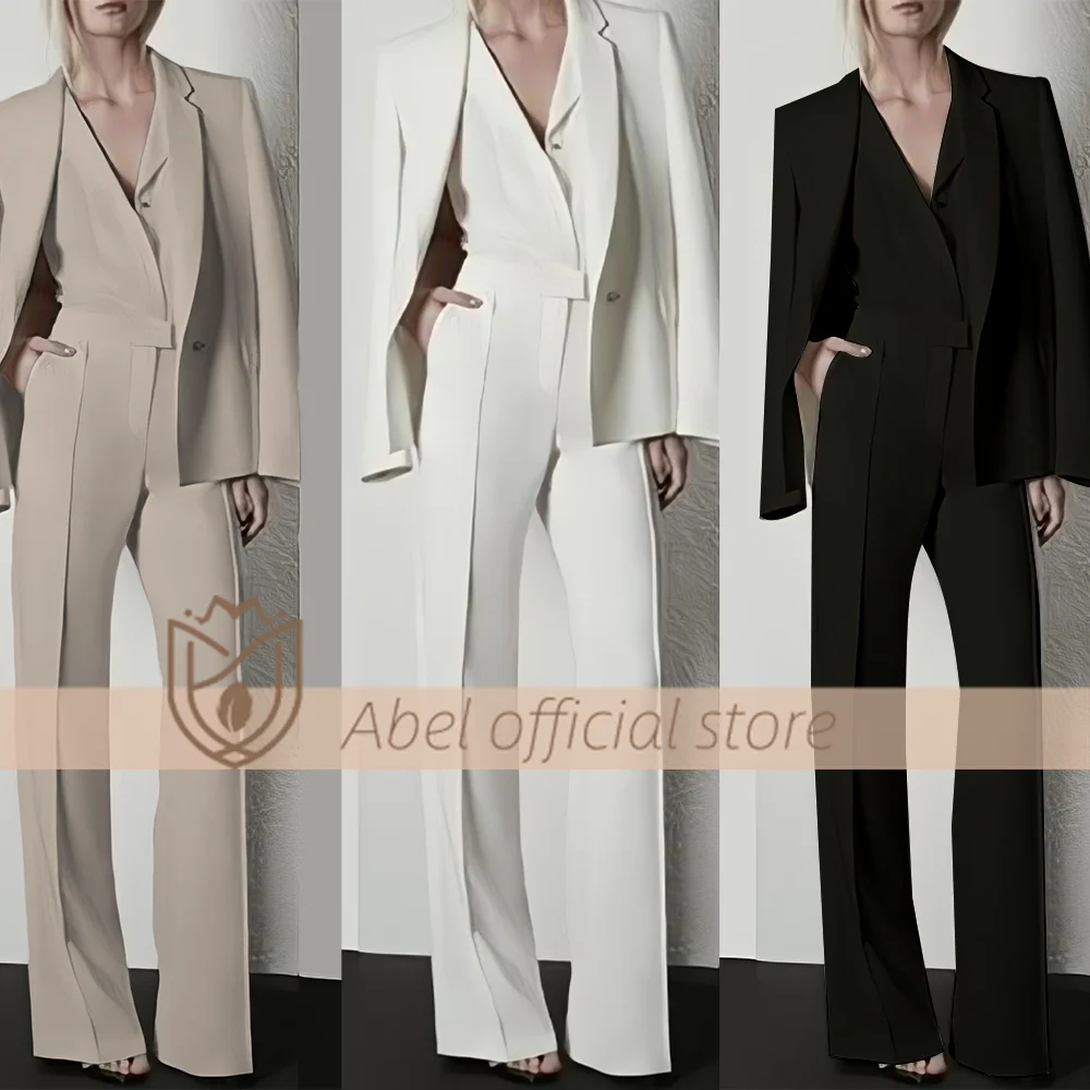 Handcrafted Custom Women's 2-Piece Suit: Elegant Professional One-Button Coat and Pants for Office Wear