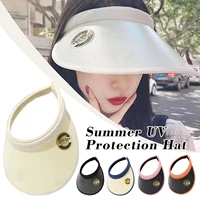 summer hats men women adjustable visor uv top empty sports tennis golf running sunscreen cap uv anti sun hat