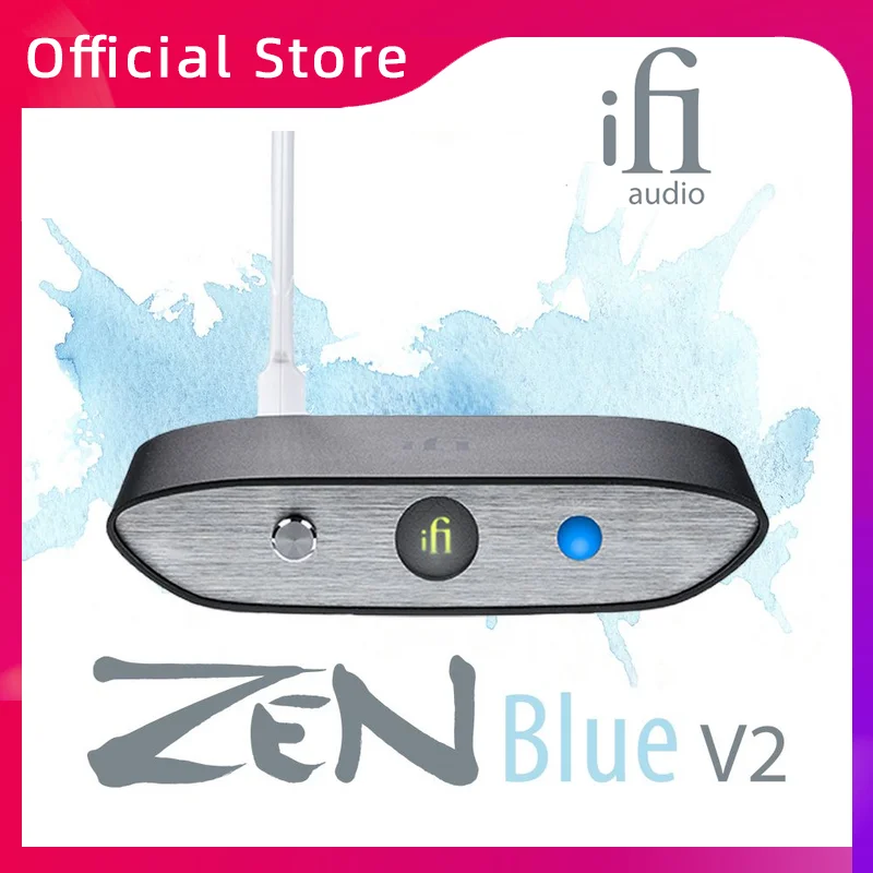 

iFi ZEN Blue V2 HD Wireless Bluetooth 5.1 ESS Saber DAC Chip Music Receiving Decoder Hifi Professional Desktop Audio Equipment