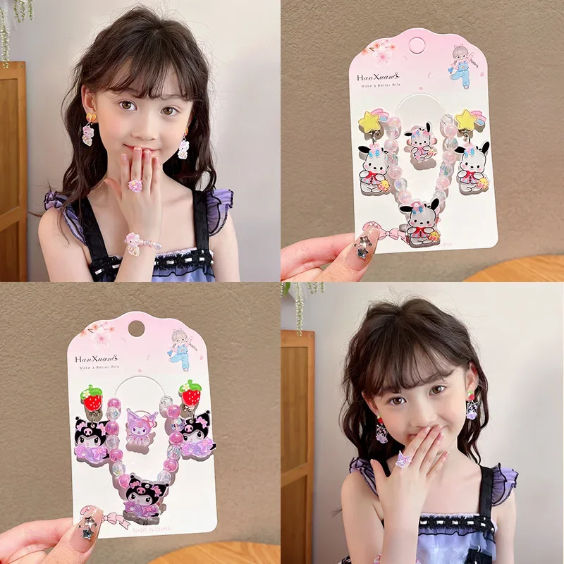 Милый мультфильм Hello Kitty My Melody изысканное детское милое ожерелье браслет из