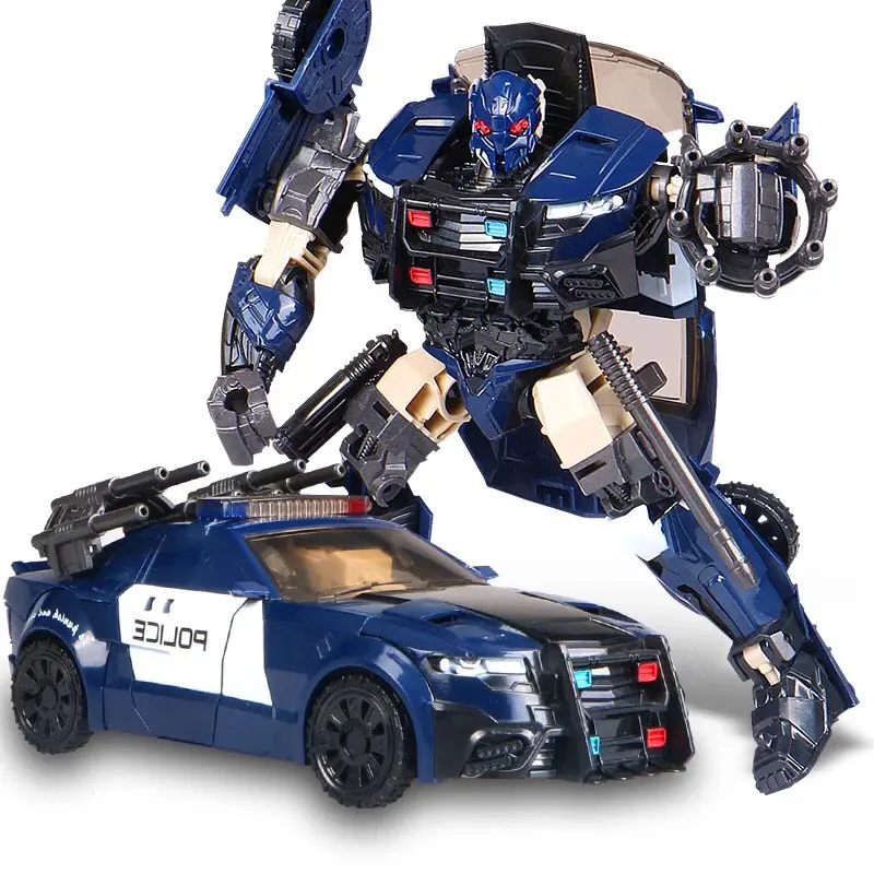 

Black Mamba Transformation G1 BMB Barricade TF5 Polic Car Model Voyager Oversize Action Figure Toys Gift Boy NO BOX
