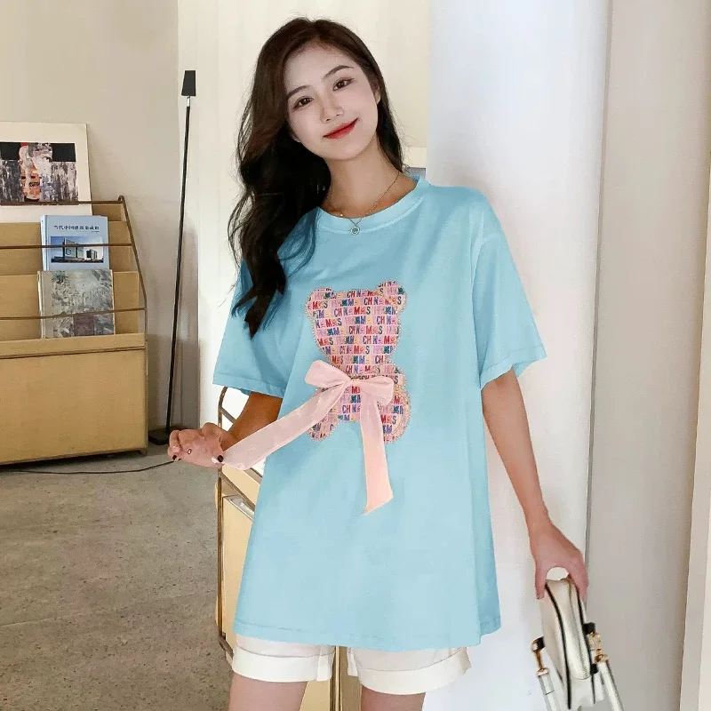 

Spring 2022 New Maternity T-shirt loose maternity wear