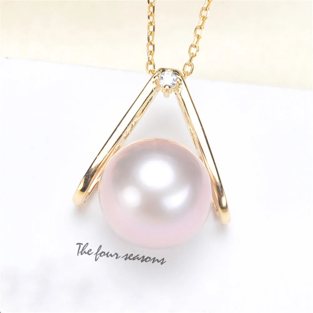 

Wholesale Silver Plated Pearl Pendant Base Accessories Types Creative Pendant for Women DIY Pearl jewelry Gifts