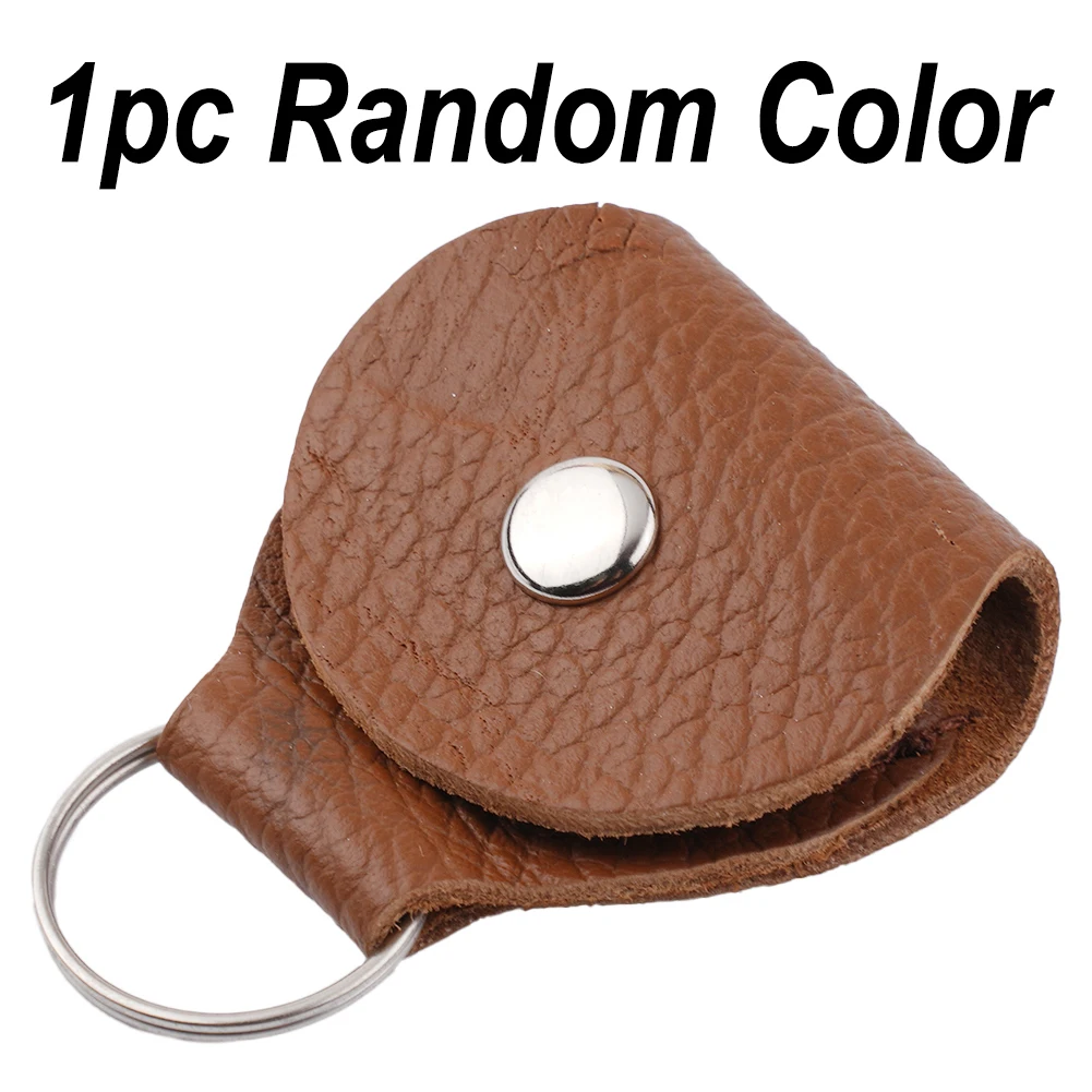 

Leather Guitar Picks Holder Bag Plectrums Case Random Color Keychain Accessories Acoustic Music Picks Plectrum