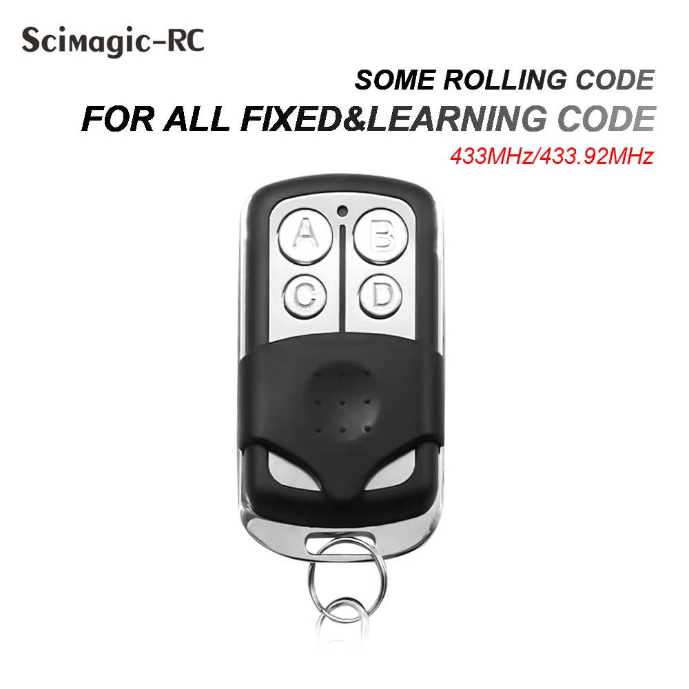 

Garage Door Remote Control 433MHz For Alutech AT-4 DOORHAN DEA BENINCA PECCININ ROSSI ATA PTX4 433.92MHz Rolling Code Opener