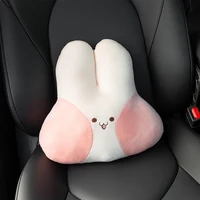 car waist pillow soft universal multi purpose cute plush rabbit car seat sleeping waist cushion for driver