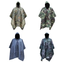 multifunctional thicken raincoat pvc women and man waterproof rain poncho impermeable camping pad shade cloth