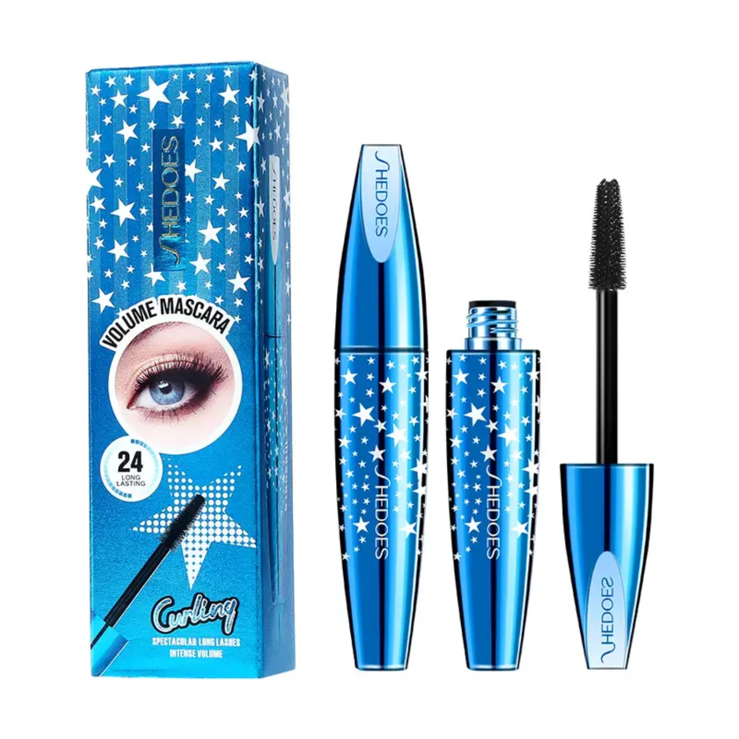 Тушь Blue Starry 4D для густых стойких и макияжа Big Eyes Sheglam Envio gratis todo Коричневая тушь