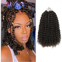 passion twist wave ombre synthetic braids hair 10inch afro kinky twist crochet bundles braiding hair extensions for women