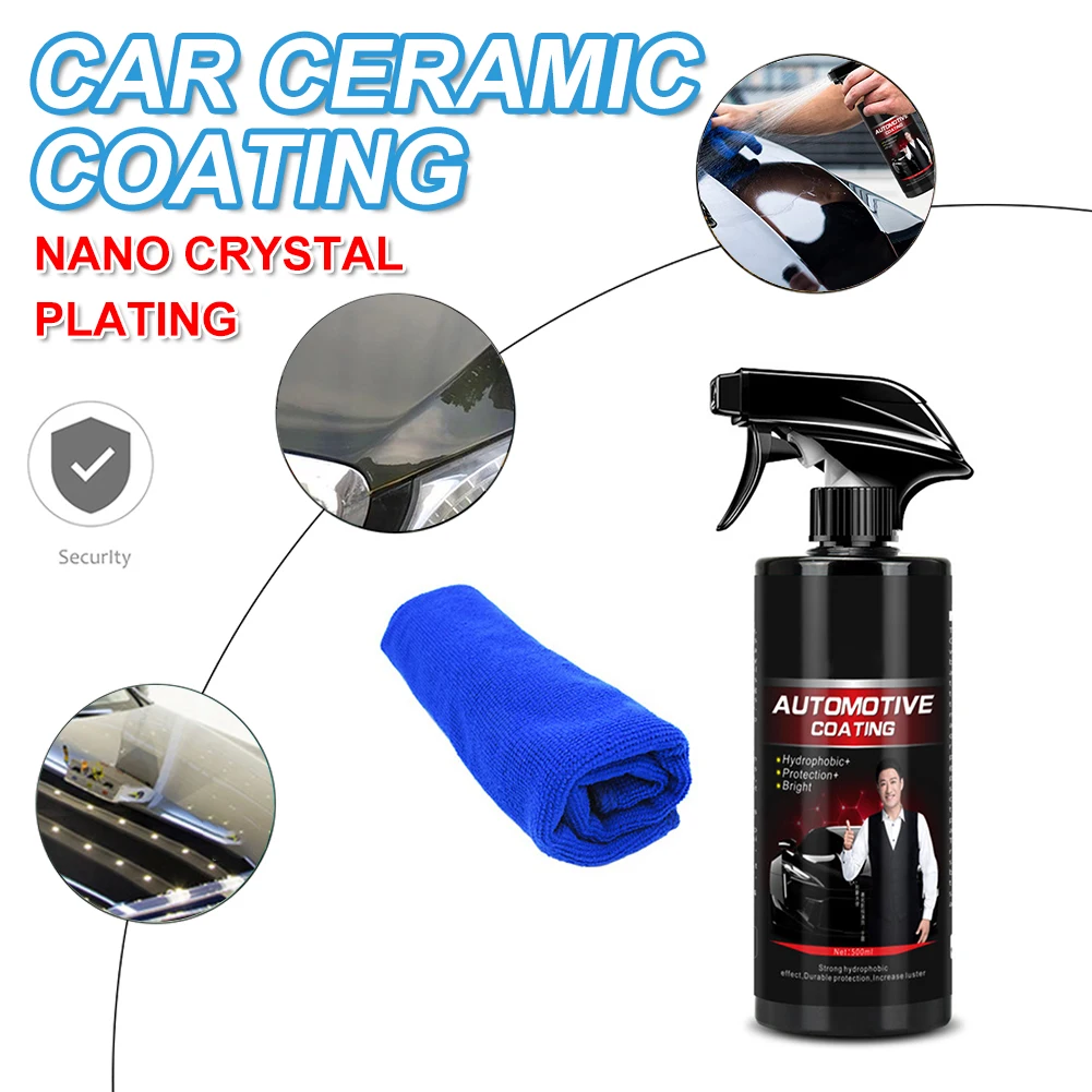 

Car Ceramic Coating 9H Nano Crystal Glass Plating Car Polishing Agent Hydrophobic Anti-Aging Car Care Kit Auto Accessories