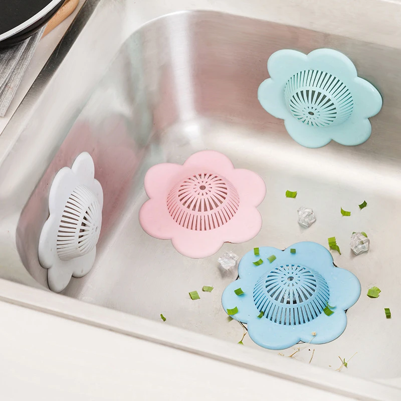

Flower-shaped kitchen sink leak filter Sewer bathroom floor drain Dish partition