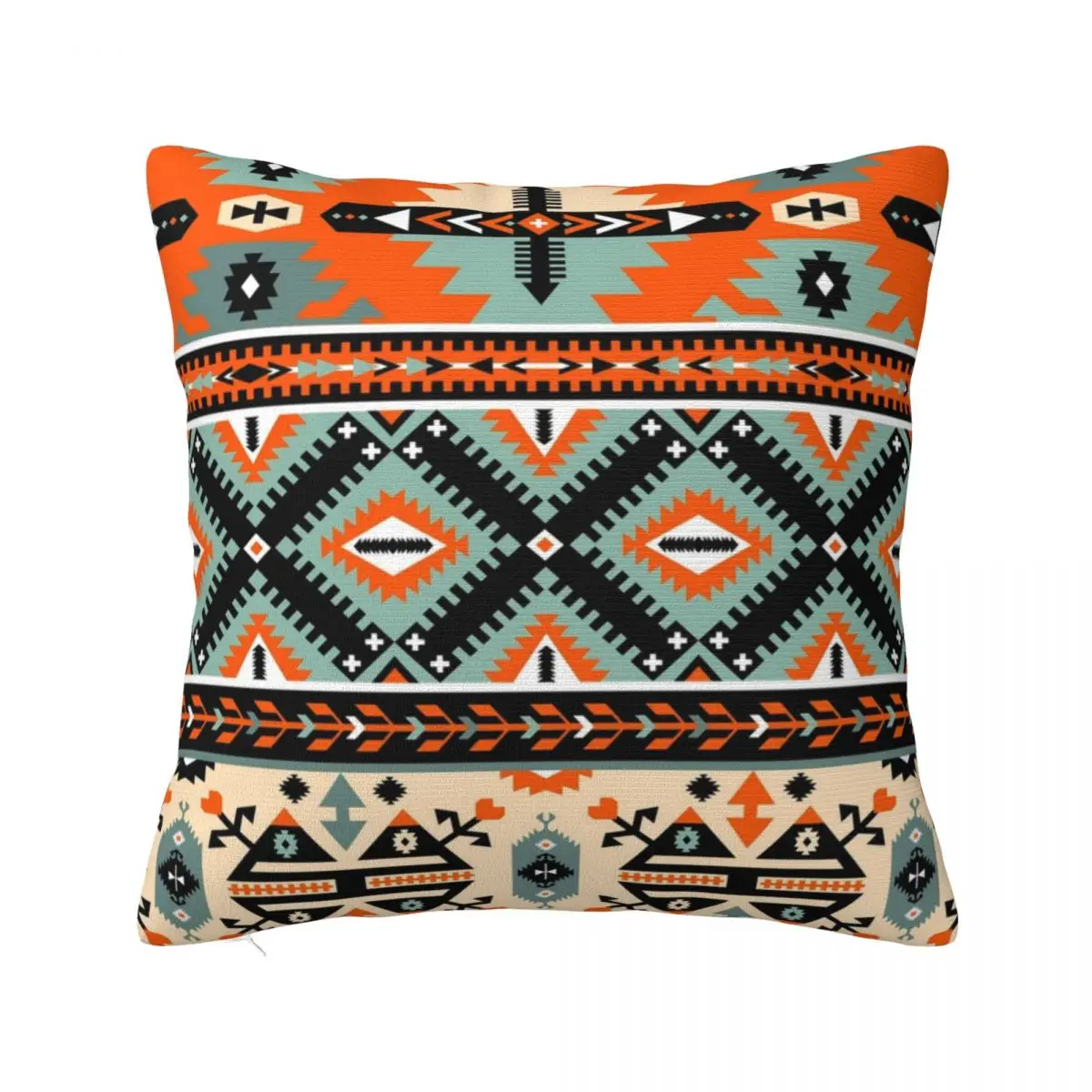 

Boho Navajo Pattern Var. 5 Pillowcase Printed Polyester Cushion Cover Decor garden nature colorful Throw Pillow Case Cover 40cm