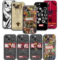 marvel iron man spiderman phone cases for iphone 11 12 pro max 6s 7 8 plus xs max 12 13 mini x xr se 2020 funda carcasa