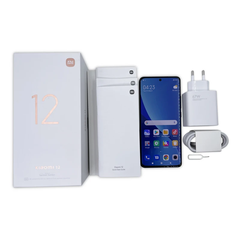 Смартфон Xiaomi 12 128 ГБ/256 ГБ NFC Snapdragon®8 Gen 1 Octa Core 120Hz Частота обновления 50MP камера 67W
