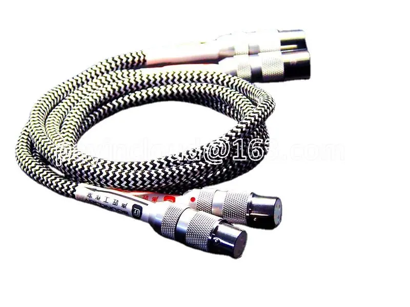 

XLR Male To Female Balanced Cable Plug 6N Pure Silver ODIN 7N OCC Western Electric Red Copper Multiple Mixed