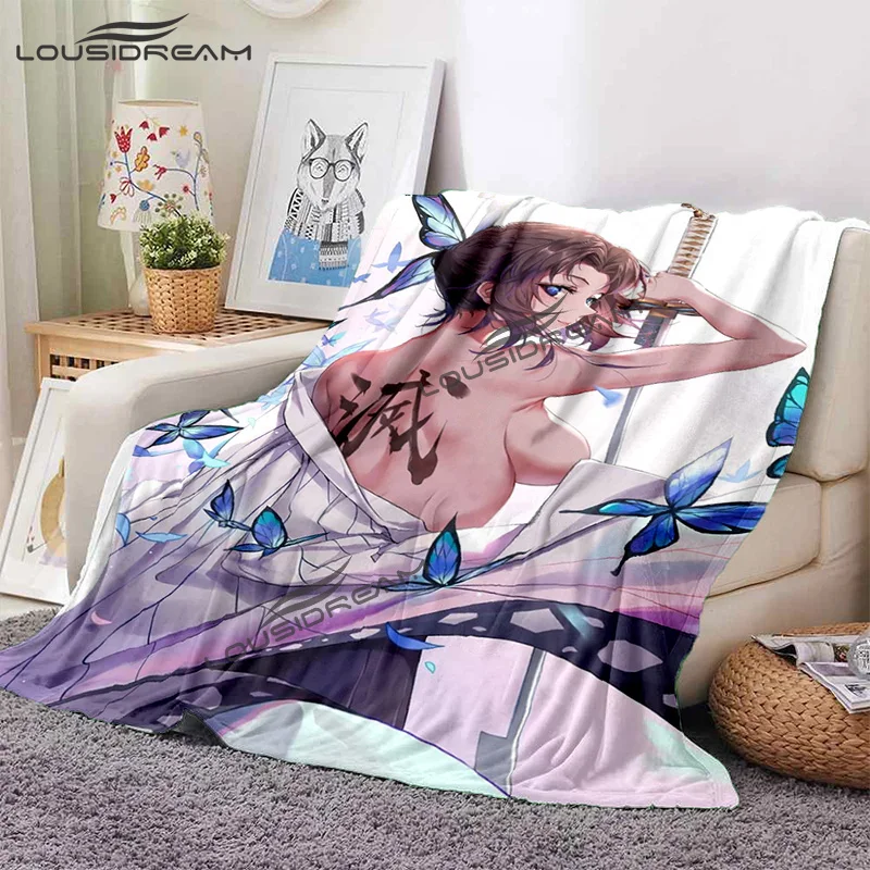 

Demon Slayer Anime Blanket sexy Fashion Anime Flannel Blanket Sheet Room Decoration Kids Adult Gift kawaii Sofa Travel Camping