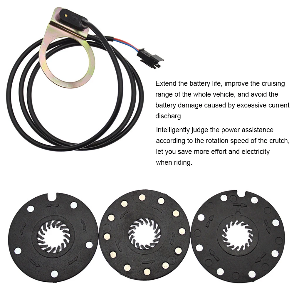 

Electric Bicycle Pedal Speed Sensor Assist Assistant Sensor PAS System E-bike Cycling Parts 5/8/12 Magnets MTB Cycling Kit