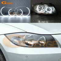 for bmw 3 series e90 e91 2005 2006 2007 2008 pre lci halogen hd excellent ultra bright c shape style ccfl angel eyes halo rings