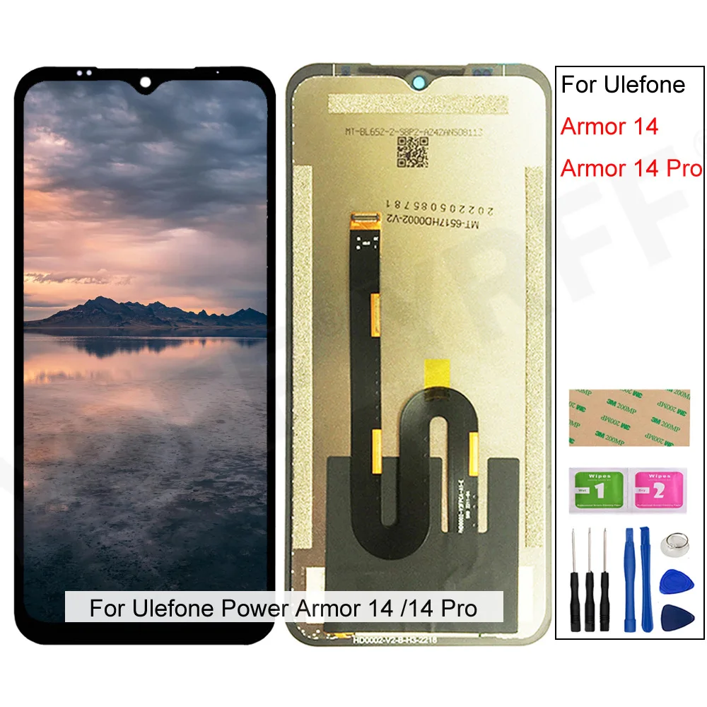 For Ulefone Power Armor 14 Pro LCD Display+Touch Screen Digitizer Assembly For Ulefone Armor 14 Pro LCD Screens Replacement