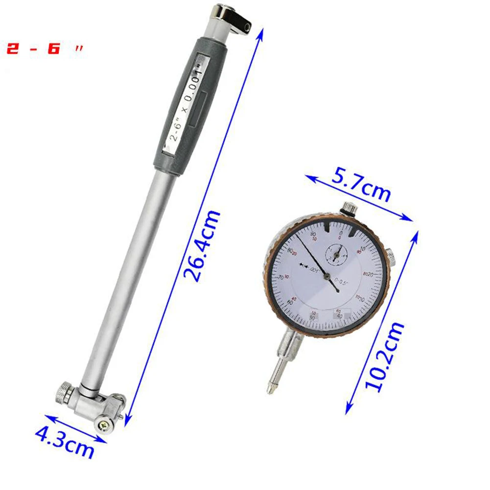 

Brand New Gauges 0.0005” Indicator Scale 0.001\\\" Accuracy 0.25” Measuring Range 6” Depth Carbide Contact Points