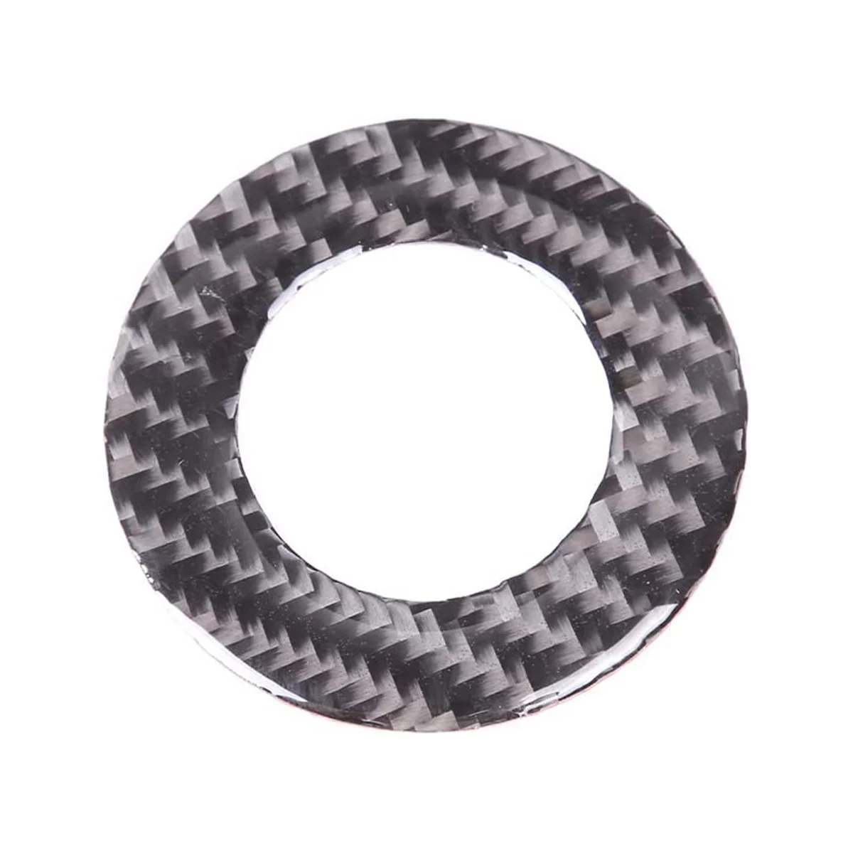 For 2007-2013 Soft Carbon Fiber Car Engine Start Ignition Switch Ring Frame Decoration Sticker Accessories