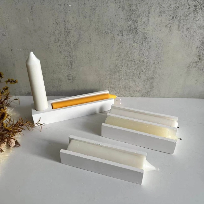 Многоразовый литой подсвечник удлиненный силиконовый DIY 3D ремесла милые формы