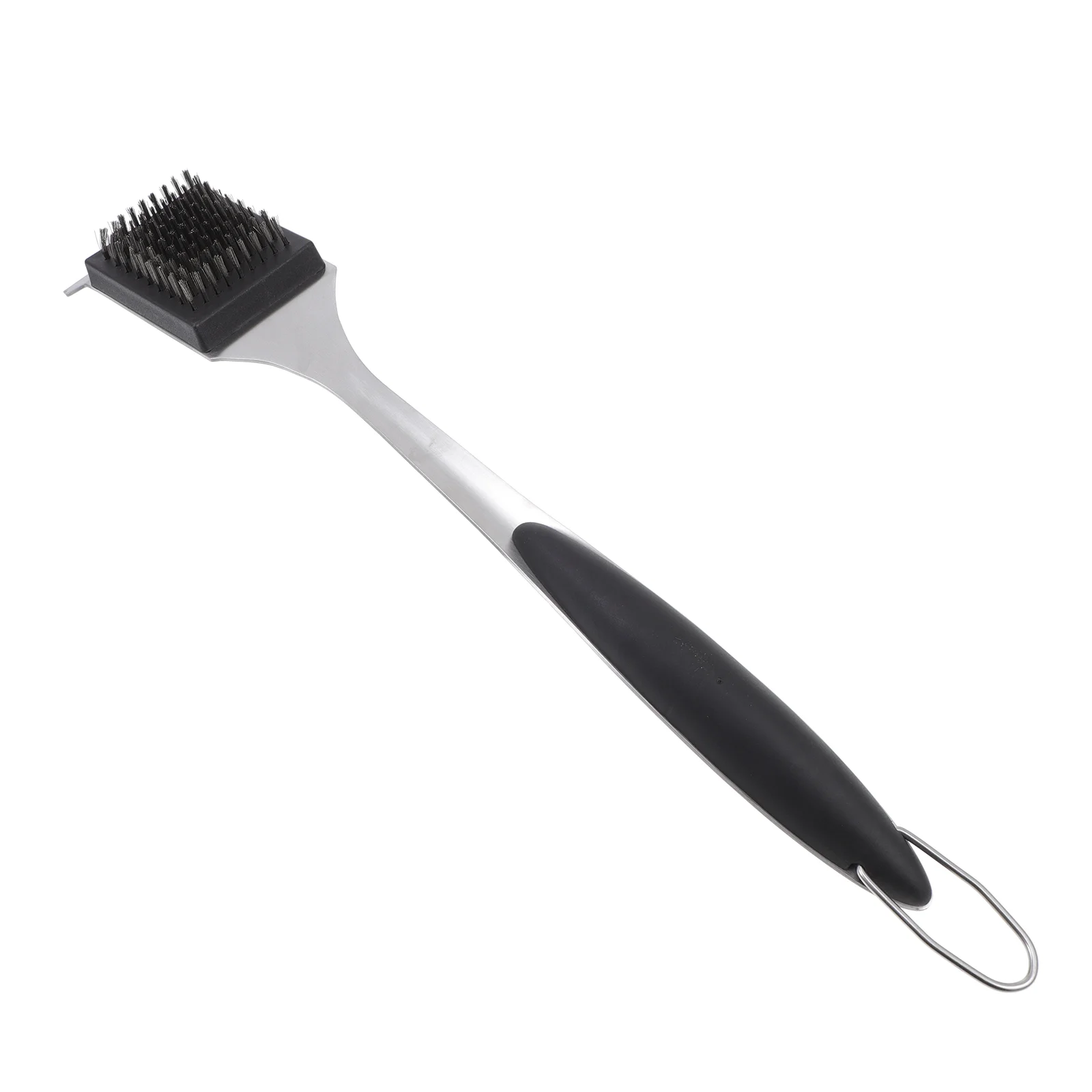 

Bbq Grill Brush Scraper Stainless Steel Cleaner Wire Cleaning Tools Basting Wood Sauce Barbecue Accessories Supply