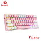 REDRAGON Fizz Pro K616 RGB USB Поддержка Bluetooth беспроводной USB 2,4G 3 режима Механическая игровая клавиатура красный переключатель 61 клавиши Compute