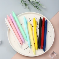10pcs new ballpoint pens macaron color gel pen kawaii ballpoint pen writing washable handle student office stationery