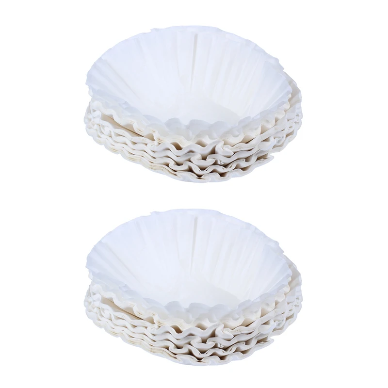 

JFBL Hot 1000Pcs 25Cm Sheets American Commercial Coffee Filter Paper Basket Coffee Filters Coffee Ware Coffee Filters (White)